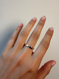 14K Gold Diamond Baguette Inlay Wedding Band