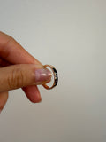 14K Gold Diamond Baguette Inlay Wedding Band