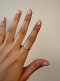 14K Gold Petite Diamond Cross Ring