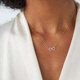 14K Gold Diamond Infinity Necklace  Ferkos Fine Jewelry