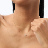 14K Gold Tiny Diamond Heart Necklace  Ferkos Fine Jewelry