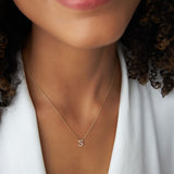 14K Gold Diamond Initial Necklace  Ferkos Fine Jewelry