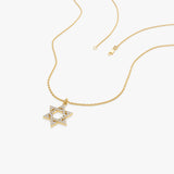 14k Star of David Round Diamond Necklace  Ferkos Fine Jewelry