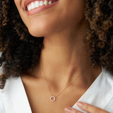 14k Diamond Circle of Life Necklace 0.25 ctw  Ferkos Fine Jewelry