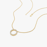 14k Diamond Circle of Life Necklace 0.25 ctw  Ferkos Fine Jewelry