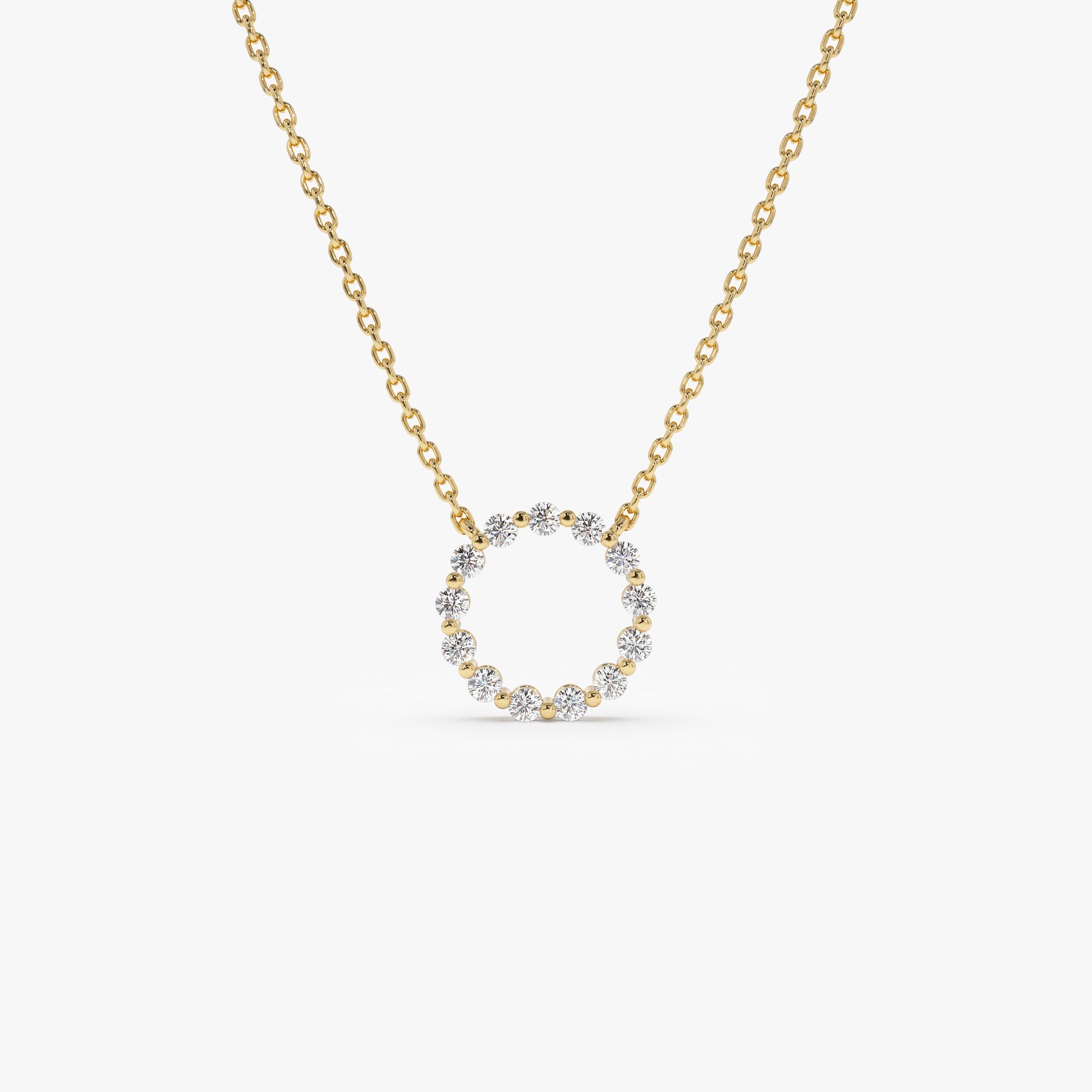 14k Diamond Circle of Life Necklace 0.25 ctw 14K Gold Ferkos Fine Jewelry