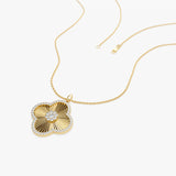 14K Four Leaf Clover Charm Necklace – FERKOS FJ