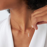 14k Gold Diamond Bar Necklace  Ferkos Fine Jewelry