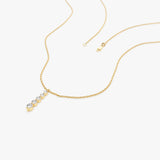 14k Gold Diamond Bar Necklace  Ferkos Fine Jewelry