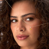 14K Cushion Cut Citrine with Diamond Bail Ferkos Fine Jewelry