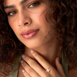 14k Diamond Petal Cluster Pendant Necklace Ferkos Fine Jewelry