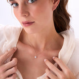1.00 Ctw 14k Round Solitaire Lab Grown Diamond Classic Charm Necklace - Fania Ferkos Fine Jewelry