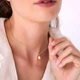 1.00 Ctw 14k Emerald Cut Lab Grown Diamond Classic Charm Necklace - Rina Ferkos Fine Jewelry