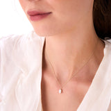 1.00 Ctw 14k Emerald Cut Lab Grown Diamond Classic Charm Necklace - Rina Ferkos Fine Jewelry