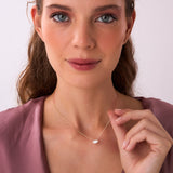 1.00 Ctw 14k Prong Setting Marquise Shape Lab Grown Diamond Solitaire Necklace - Lilia Ferkos Fine Jewelry