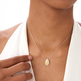 2.25 Ctw 14k Pear Shaped Fancy Intense Yellow Lab Grown Diamond Necklace - Queen Ferkos Fine Jewelry