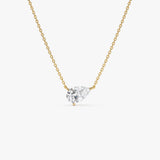 1 CTW 14k Pear Shape Lab Grown Diamond Solitaire Necklace - Felia 14K Gold Ferkos Fine Jewelry