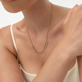 1.50 Ctw 14k Bezel Set Lab Grown Diamond Drop Necklace - Linda Ferkos Fine Jewelry
