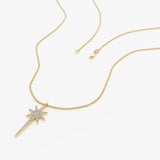 14K Gold Diamond North Star Necklace Ferkos Fine Jewelry