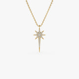 14K Gold Diamond North Star Necklace 14K Gold Ferkos Fine Jewelry