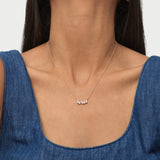 14K Pear Shape Lab Grown Cluster Diamond Necklace - Naya Ferkos Fine Jewelry