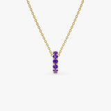 14k Amethyst Rondelle Charm Ferkos Fine Jewelry