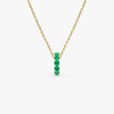 14k Emerald Rondelle Charm Ferkos Fine Jewelry