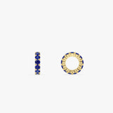 14k Sapphire Rondelle Charm 14K Gold Ferkos Fine Jewelry