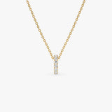 14k Mini Rondelle Charm in Lab Grown Diamond Ferkos Fine Jewelry