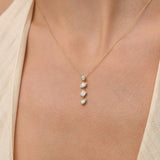 14K Mixed Shape Lab Diamond Necklace - Elara Ferkos Fine Jewelry