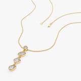 14K Mixed Shape Lab Diamond Necklace - Elara Ferkos Fine Jewelry