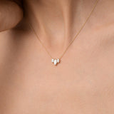 14K Marquise Lab Diamond Necklace - Hera Ferkos Fine Jewelry