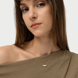 14K Five Stone Lab Grown Diamond Bar Necklace - Cleo Ferkos Fine Jewelry