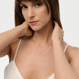 14k Pear Lab Diamond 3 Spike Necklace - Nima Ferkos Fine Jewelry