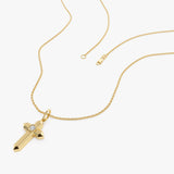 14k Bold Diamond Cross Necklace Ferkos Fine Jewelry
