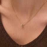 0.73 Ctw 14k Pear Shape Lab Grown Diamond Big Bead Charm - Tilia Ferkos Fine Jewelry