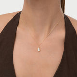 1 CTW 14k Pear Shaped Lab Grown Diamond Pendant Necklace - Vesta Ferkos Fine Jewelry