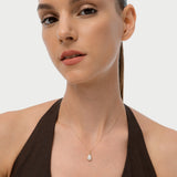 1 CTW 14k Pear Shaped Lab Grown Diamond Pendant Necklace - Vesta Ferkos Fine Jewelry