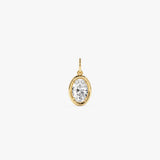 1 CTW 14k Oval Shaped Lab Grown Diamond Pendant Necklace - Bindi Ferkos Fine Jewelry