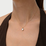 1 CTW 14k Emerald Cut Lab Grown Diamond Pendant Necklace - Jarra Ferkos Fine Jewelry