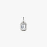 1 CTW 14k Emerald Cut Lab Grown Diamond Pendant Necklace - Jarra Ferkos Fine Jewelry