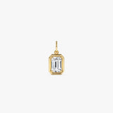 1 CTW 14k Emerald Cut Lab Grown Diamond Pendant Necklace - Jarra Ferkos Fine Jewelry