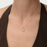 1 CTW 14k Cushion Cut Lab Grown Diamond Pendant Necklace - Karri Ferkos Fine Jewelry