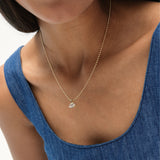 1 CTW 14K Lab Grown Bezel Set Round Diamond Charm - Yana Ferkos Fine Jewelry