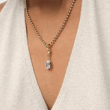 2 CTW 14K Vintage Inspired Pear Shape Lab Grown Diamond Charm - Mabel Ferkos Fine Jewelry