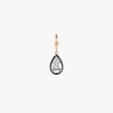2 CTW 14K Vintage Inspired Pear Shape Lab Grown Diamond Charm - Mabel Ferkos Fine Jewelry