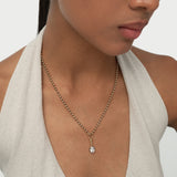 2 CTW 14K Vintage Inspired Oval Shape Lab Grown Diamond Charm - Mabel Ferkos Fine Jewelry