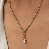 2 CTW 14K Vintage Inspired Oval Shape Lab Grown Diamond Charm - Mabel Ferkos Fine Jewelry
