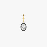 2 CTW 14K Vintage Inspired Oval Shape Lab Grown Diamond Charm - Mabel Ferkos Fine Jewelry