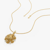 14k Unique Diamond Sunburst Charm Ferkos Fine Jewelry